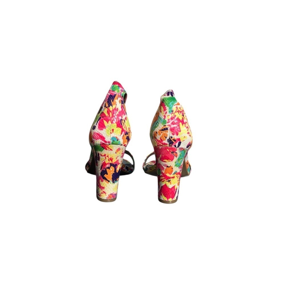 NWOT Women siz 11 spring multi colored open toe sandal ankl strap by Worthington - Picture 4 of 5